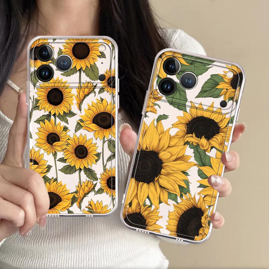 Apple Iphone 16 - Funda con Diseño de Girasoles para