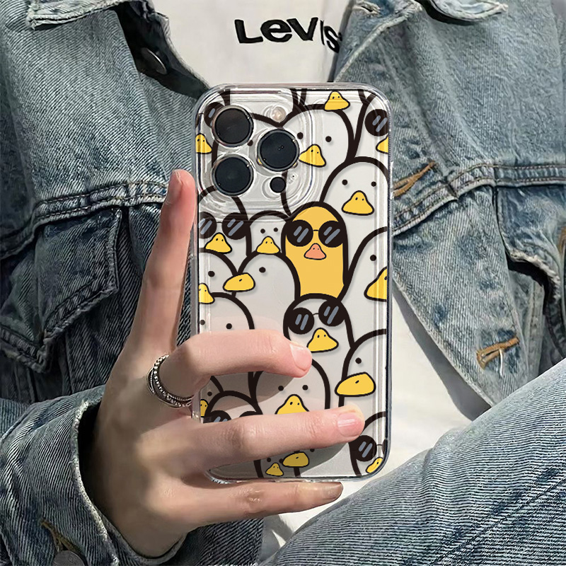 Apple Iphone 16 - Funda bonita de pato de dibujos