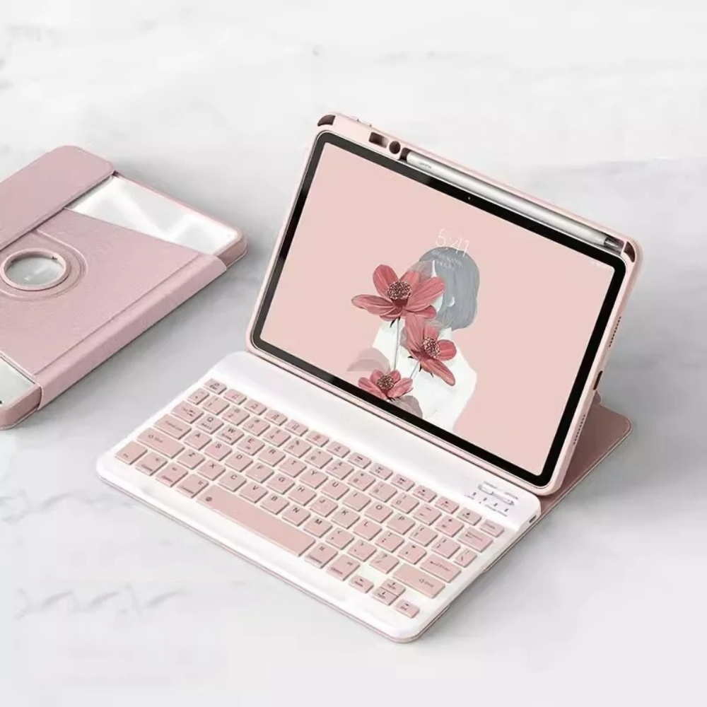 Samsung Tablet Keyboard Accessories - Funda con Teclado Giratorio para Samsung