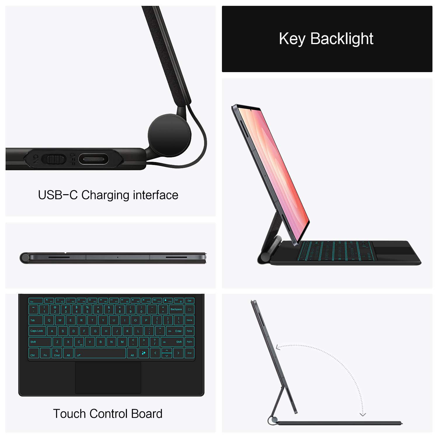Funda con teclado mágico para  - Samsung Tablet Keyboard Accessories reseña y precio