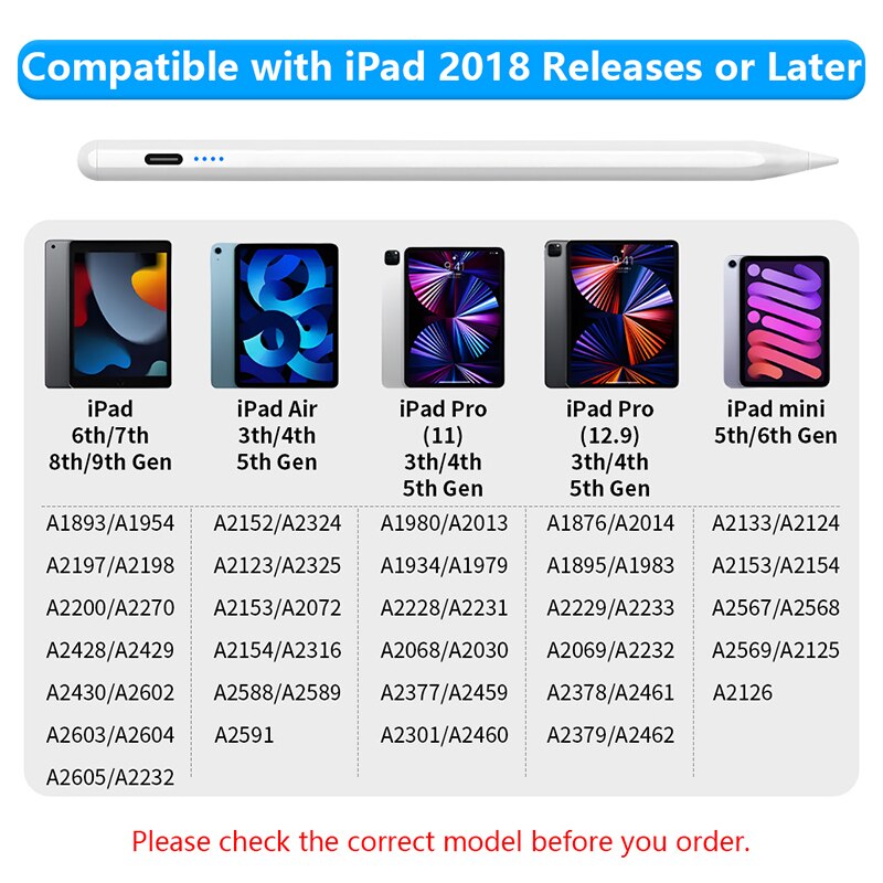 Para Apple Pencil Palm rechazo - Ipad Pencil Stylus reseña y precio