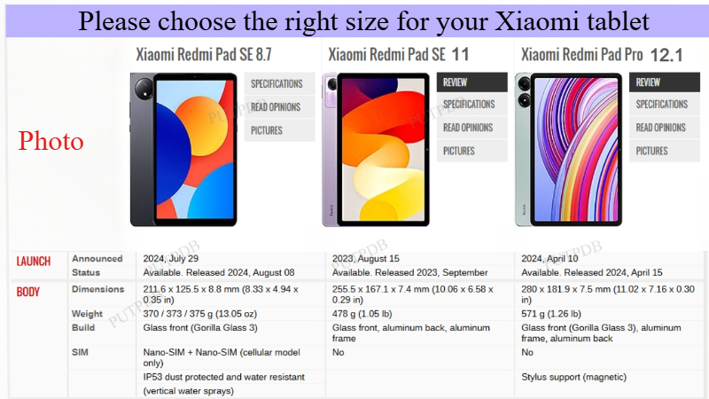Funda para tableta Xiaomi RedM - Redmi Tablet Accessories reseña y precio