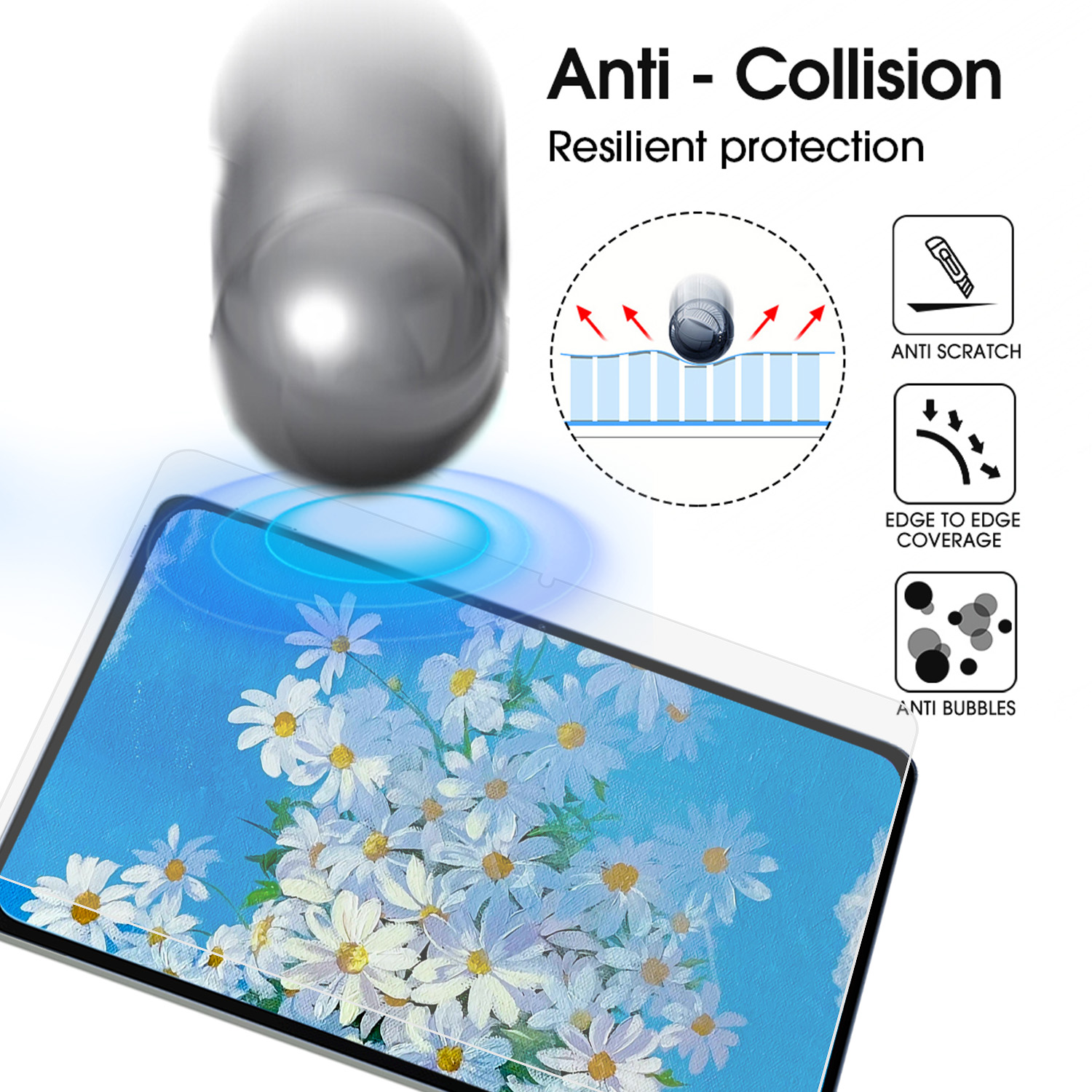 Protector de pantalla con sens - Mi Tablet Accessories reseña y precio